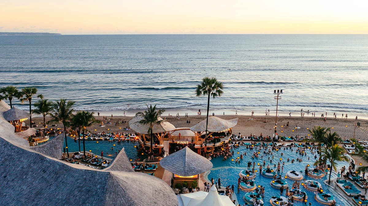 Canggu Beach - Famous surf spot with black sand